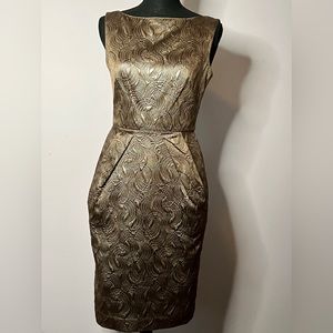 Banana Republic metallic lined dress